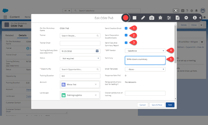 User Acceptance Testing Recorder