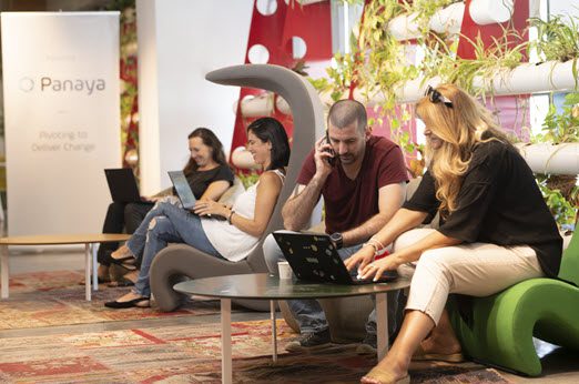 Showcasing Panaya office life with employees collaborating