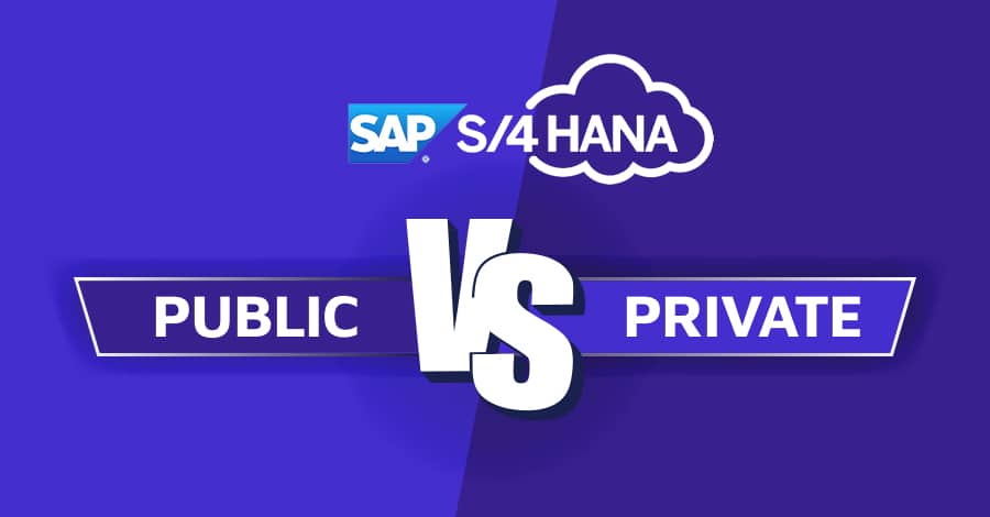 SAP S/4HANA Cloud - Public vs Private: Which Edition Suits You Best - Blog Banner