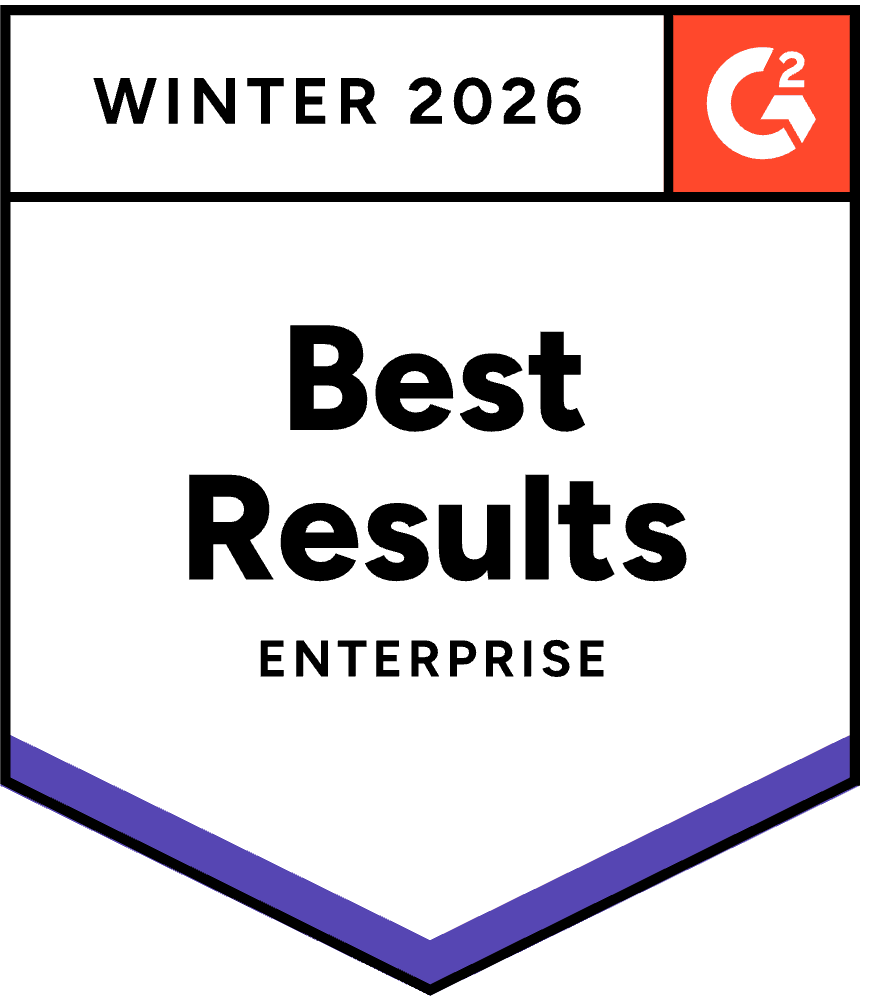 G2 Badge - Best Results - Winter 2026